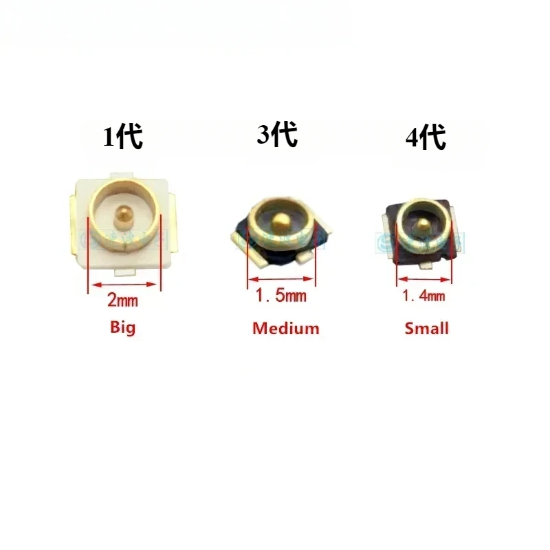 10PCS 1/3/4th generation connector  Generation Patch Antenna Base  SMT RF Coaxial WiFi Connector  Board And