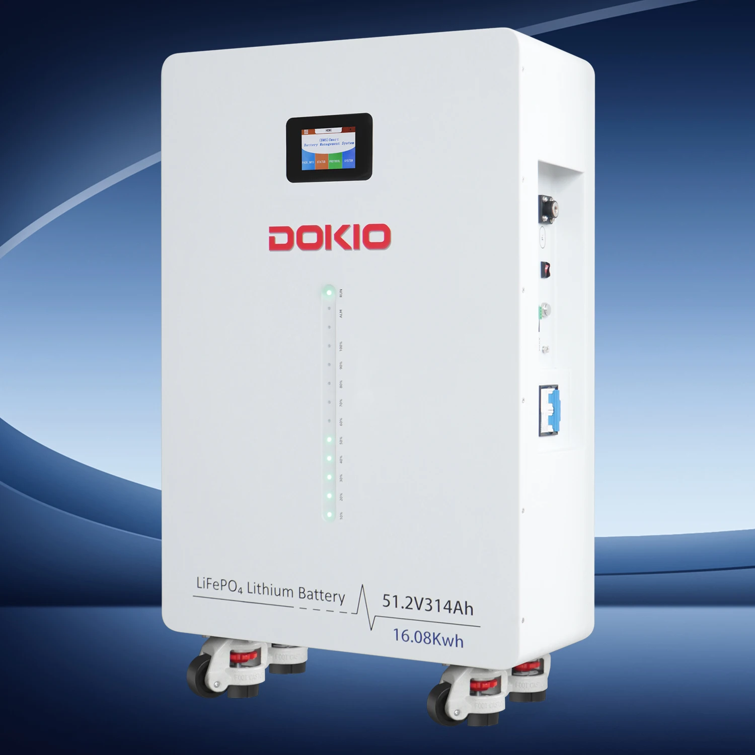51.2V 314Ah 16KWh LiFePO4 Battery Household Solar Energy Storage Battery 48V 314Ah Lithium Iron Phosphate Battery with Smart BMS