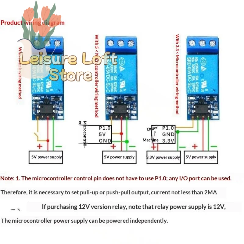 

Relay Module 5V/12V Optocoupler Trigger Board for Enhanced Home Automation Solutions