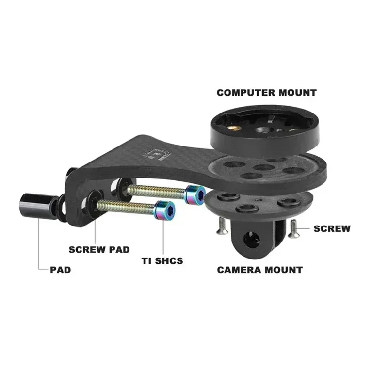 1pcs Bike Bicycle Computer Bracket Mount Fixed Base Male-Seat Repair Parts For Garmin Cycling Repalcement Accessories Black