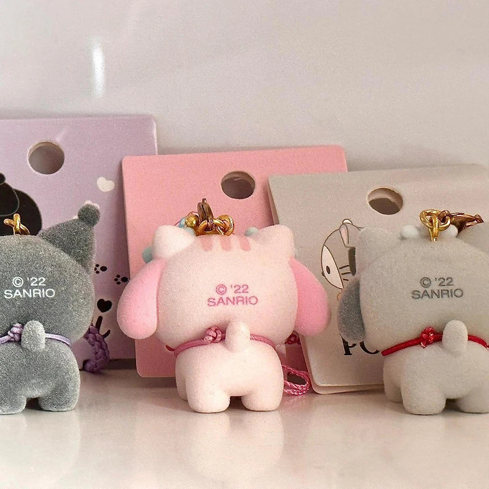 Kawaii HelloKitty يتدفقون دمية المفاتيح حقيبة الظهر قلادة الكرتون أنيمي كورومي بلدي ميلودي سينامورول سطح المكتب الصغير الديكور