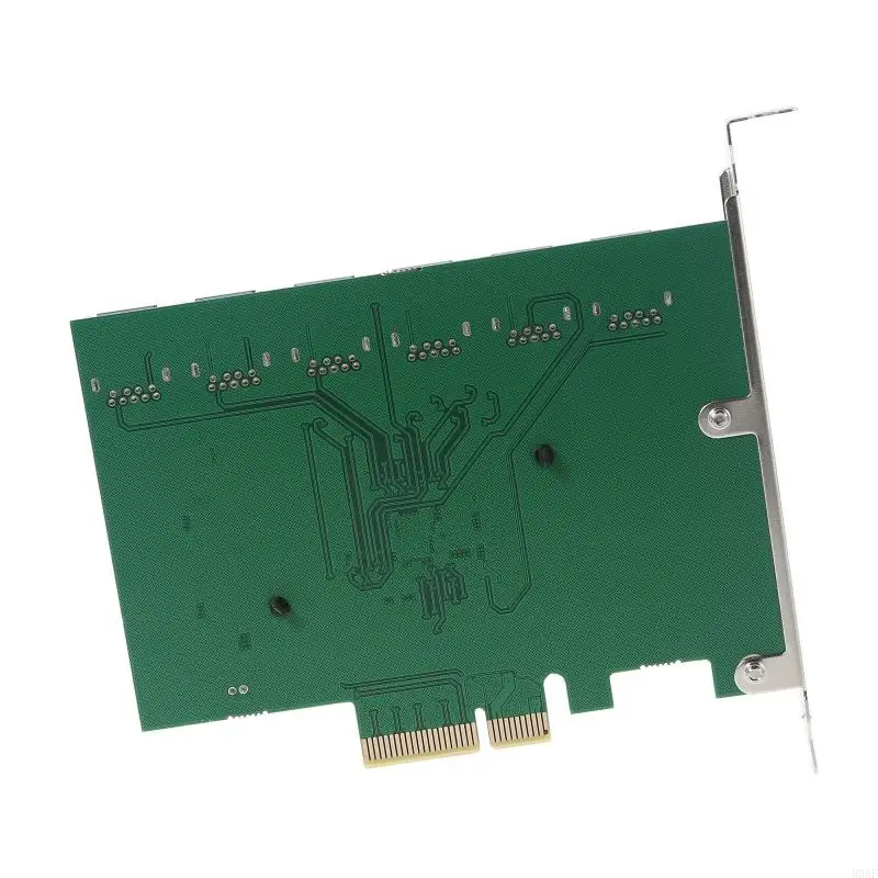 B0KF Mining PCI-E Extender Riser Card 1 to External 6 USB Adapter 16x Slots Card PCI-E Adapter Riser Card