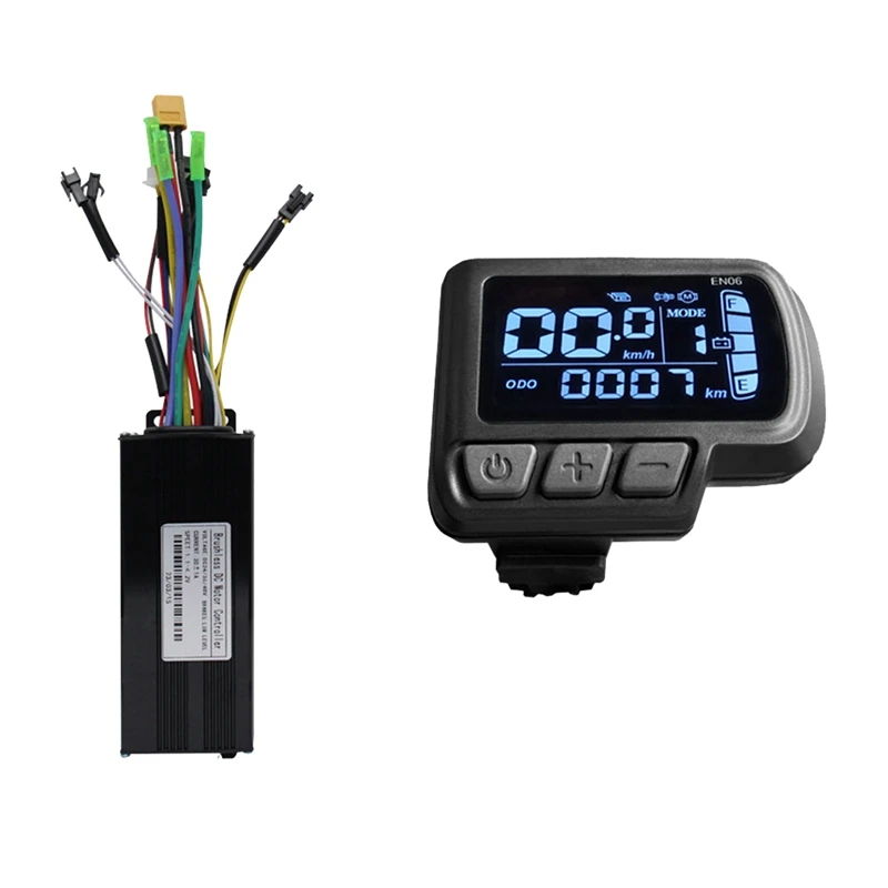 

Ebike Motor Controller LCD LED Display 36V 48V 30A 750W 1000W 2 Model Sinewave Controller Black Metal+Plastic Modification Parts