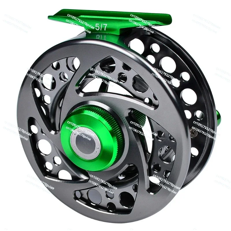 All-metal fishing wheel, adjustable discharge fishing reel, Zhongtong rock rod raft front beating wheel, fly fishing wheel