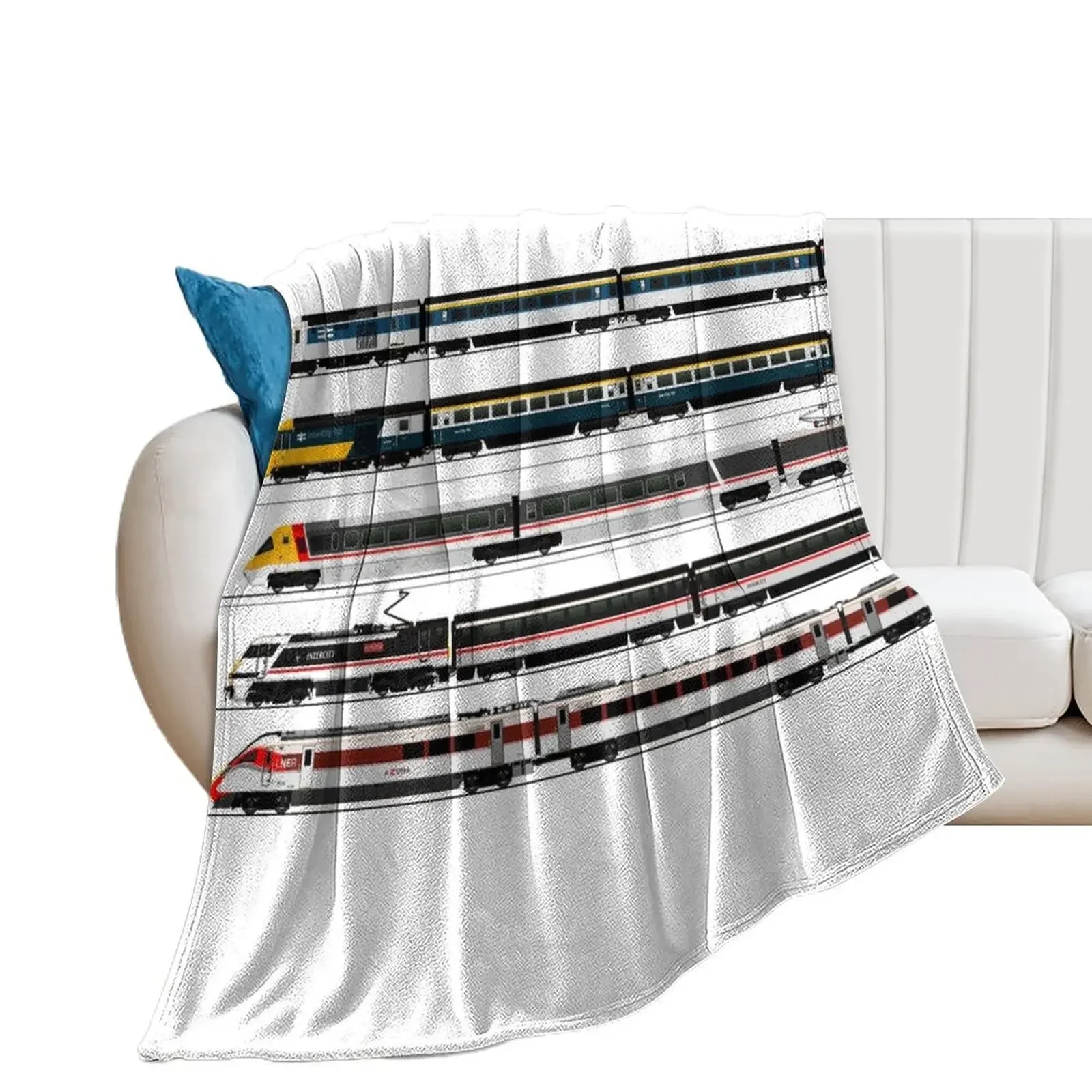 

BRITISH HIGH SPEED TRAINS Throw Blanket Luxury Brand Hair Sofa Nap Blankets