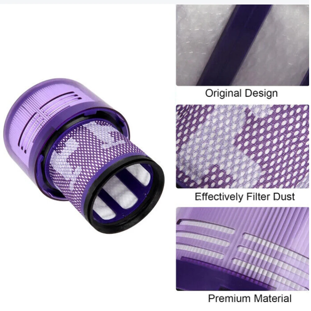 Washable Vacuum Filter For Dyson V12 Slim Compatible With For Dyson V12 Detect Removable Replacement Filter Part No.971517-01