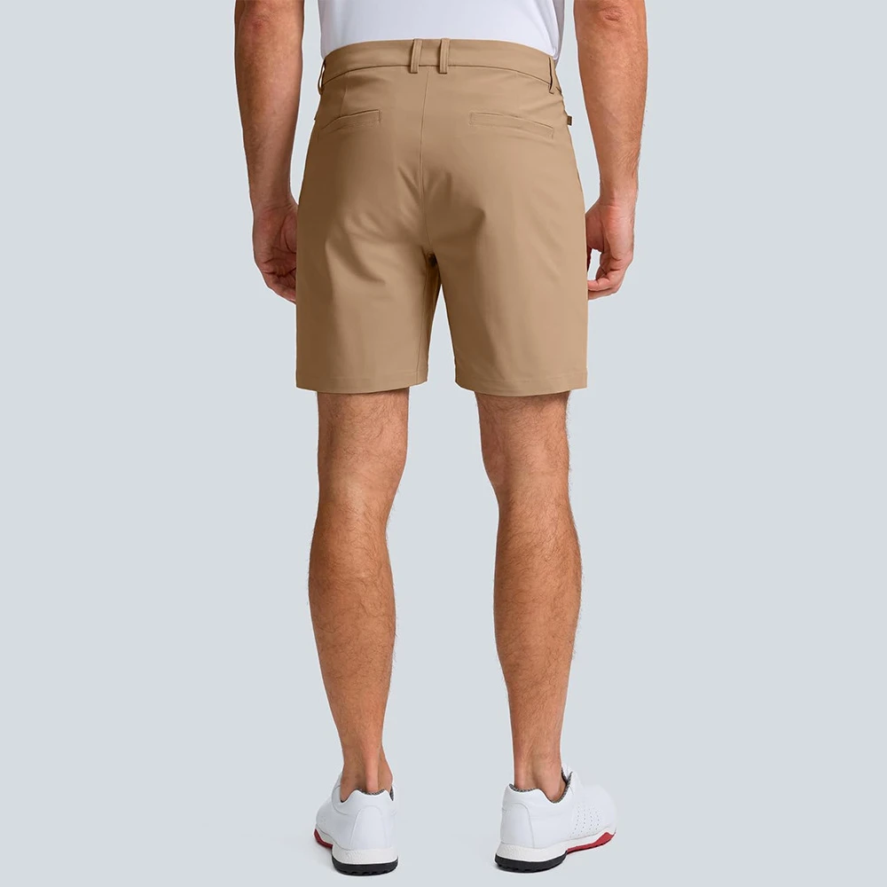 Men's Golf Dress Shorts 7" Lightweight Cargo Work Shorts with 6 Pocket Breathable Moisture Wicking Casual Shorts Outdoor Bottoms - Image 3