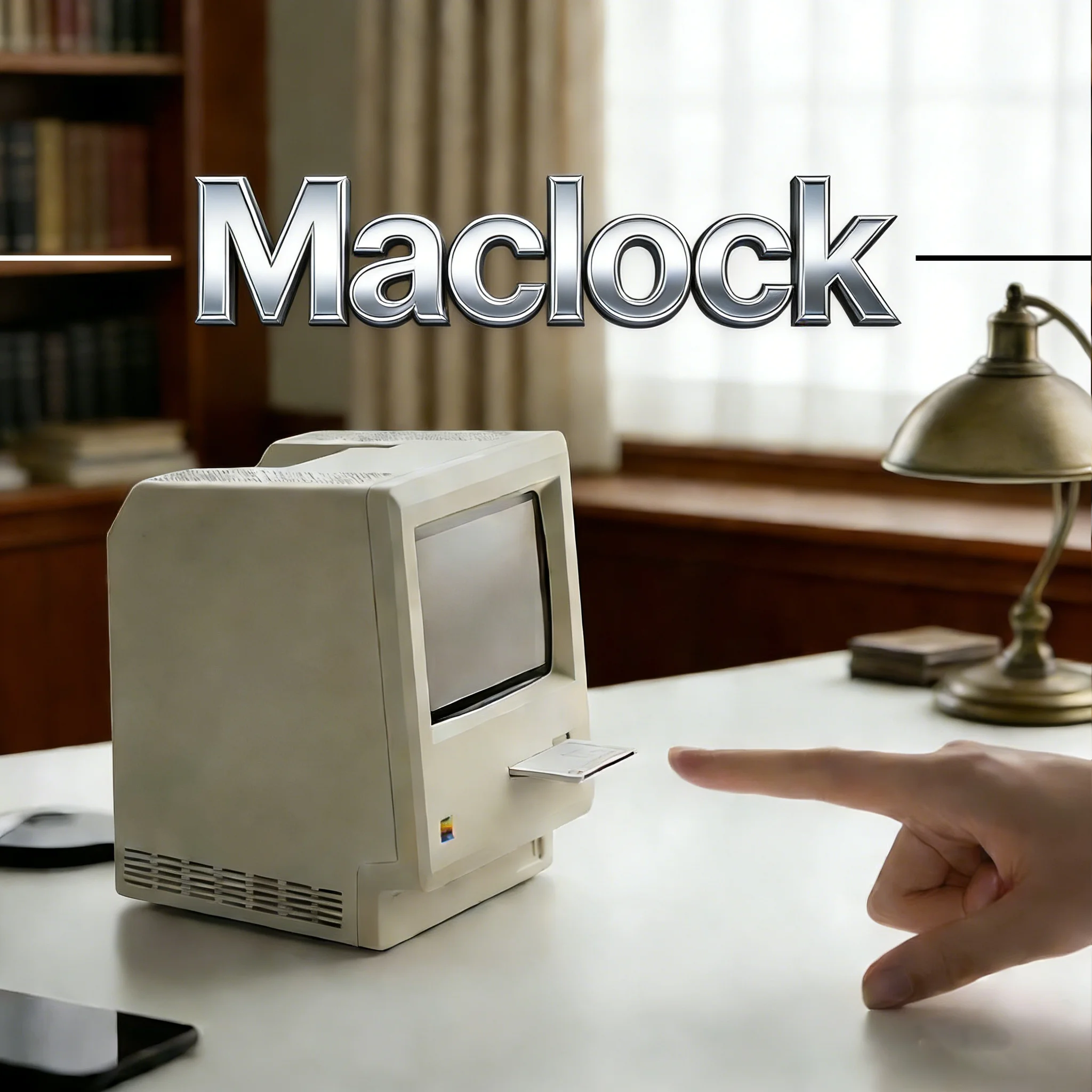 Creativity Retro Clock Maclock Alarm Clock Student Specific Wake Up Artifact Desktop Decor Electronic Display Alarm Clock Gift