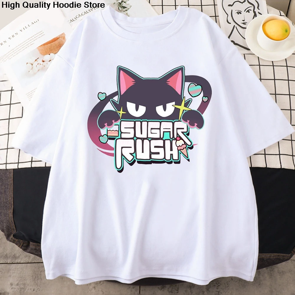 Anime Blue Archive Printing T-shirts Short Sleeve Men/Women Cotton Tee-shirt Streetwear Hip Hop Graphic Tshirts Fashion Print