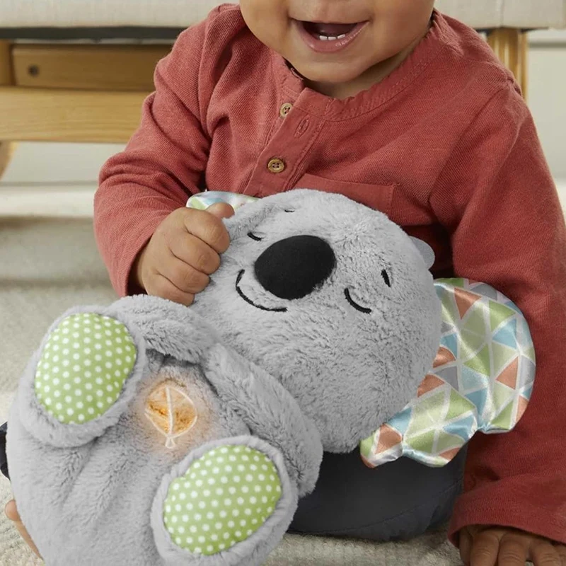 Juguete de peluche para bebés desde el nacimiento que respira y se ilumina, regalo para niñas o niños