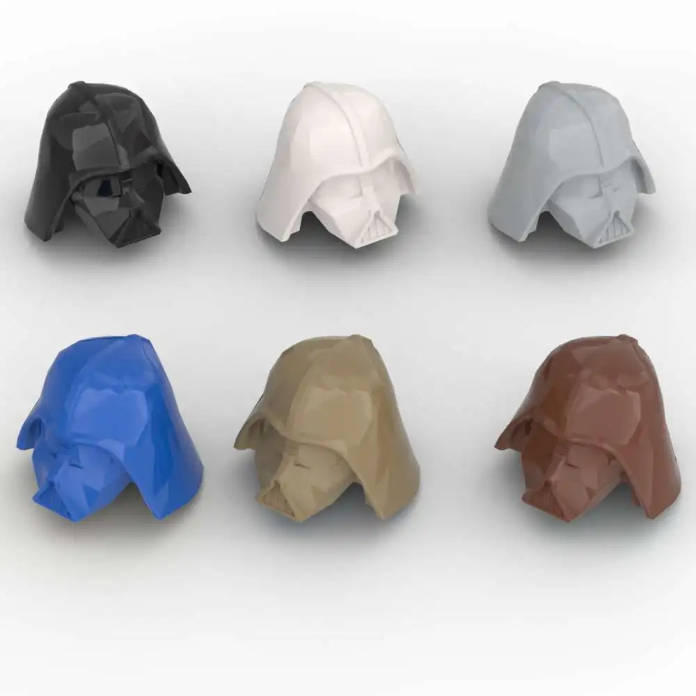 MOC 10PCS 19916 Helmet Star Warrior Building Blocks Clone Soldier Figures Headgear Vadered Trooper Toys Children Birthday Gifts
