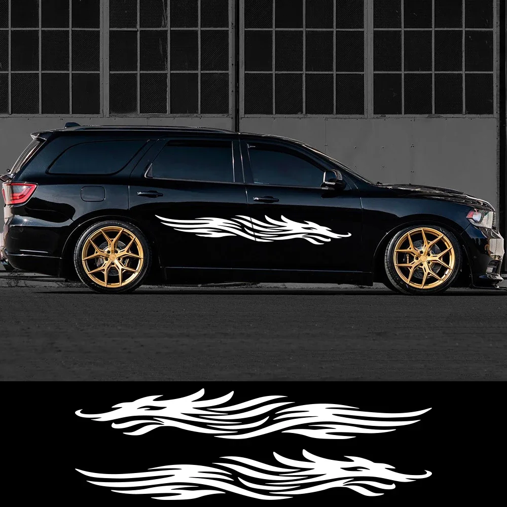 

2Pcs Car Both Side Door Great Shark Stickers VInyl Waterproof Decals Graphics Automobile Exterior Decor Styling DIY Accessories