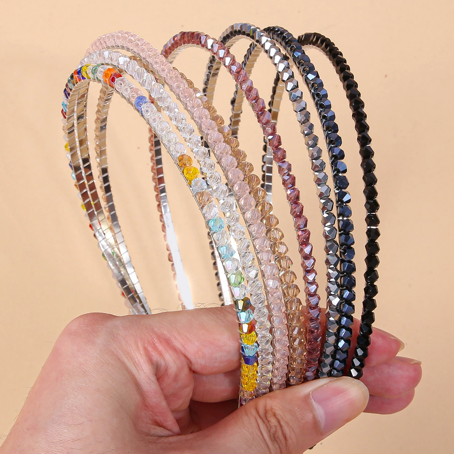 8/4PCS Fashion Sparkly Pearl Headbands Women Girls Headband Pearl Hairbands Girls Women Headband Party Wedding Hair Acesssories