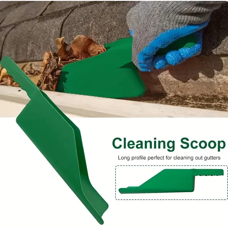 1PCS Gutter Getter Scoop Cleaning Roof Tool Leaf Gutter Spoon Shovel Flex Fit Dirt Debris Remove Multi Use Eaves Garden Supplies