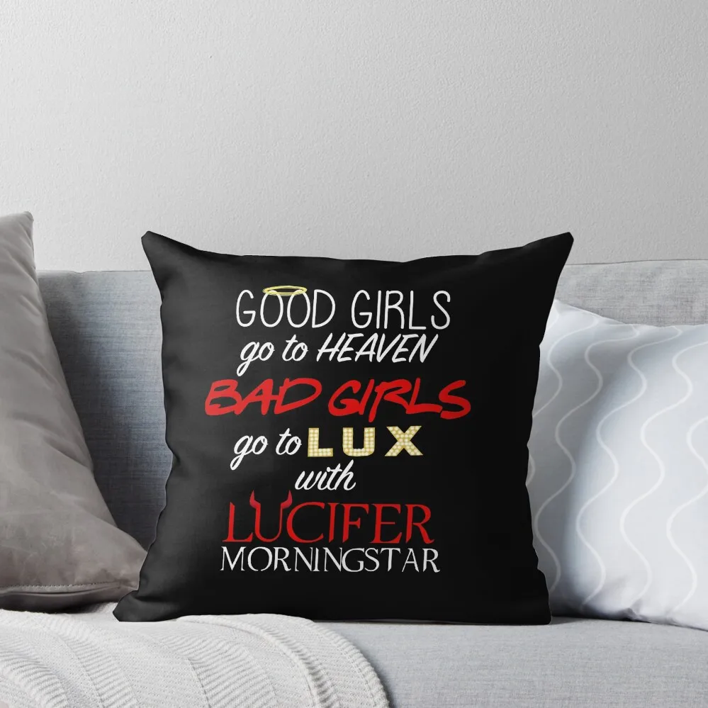 

Go to Lux with Lucifer Throw Pillow Sofa Decorative Covers Cushions For Children christmas supplies pillow