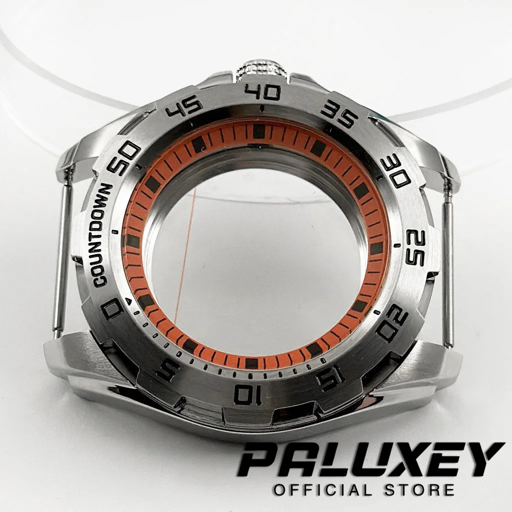 44MM NH34 NH35 NH36 NH38 NH70 NH72 Orange Ring Mechanical Case Modified Watch Case Accessories Precision