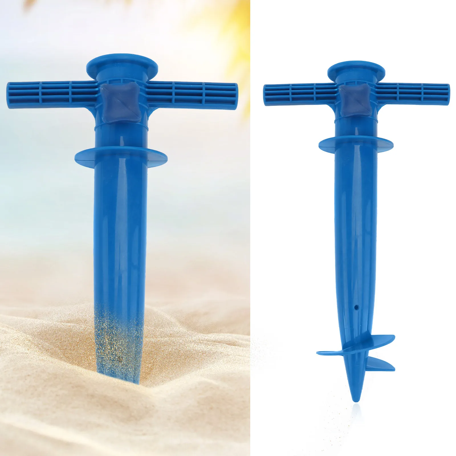 2 Pcs Umbrellas and Patio Bases Parasol Stand Parasols & Fixing Hold Anchor Convenient Beach Tool Ground Spike
