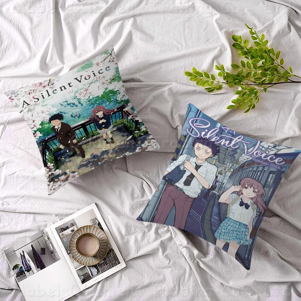 A Silent Voice Anime Personalized Pillow Cover Kids Bedroom Wild Party Decor Pillowcase Kid Birthday Shower Gift