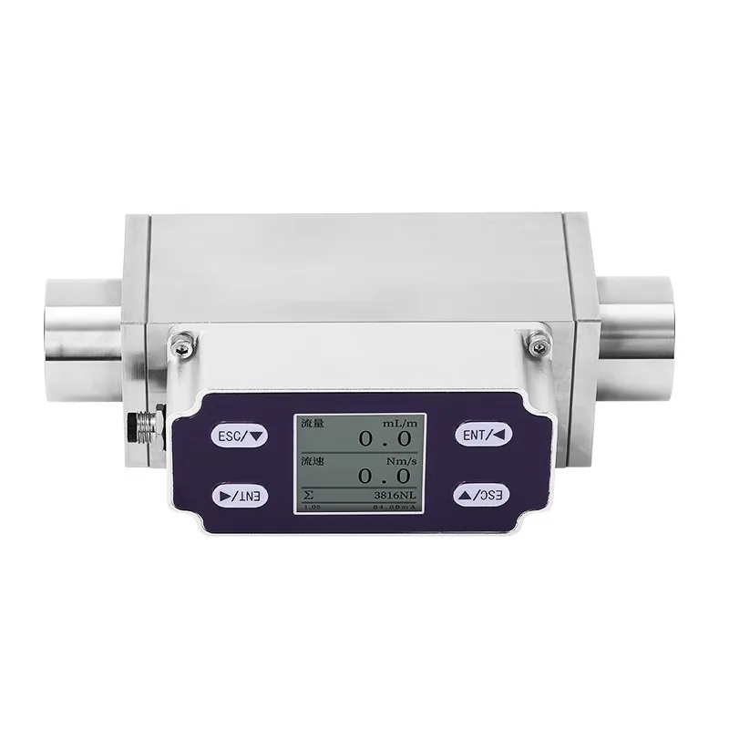

High Precision Thermal Gas Mass Flowmeter Compressed Air Oxygen Hydrogen Natural Gas Pressure MEMS Sensor