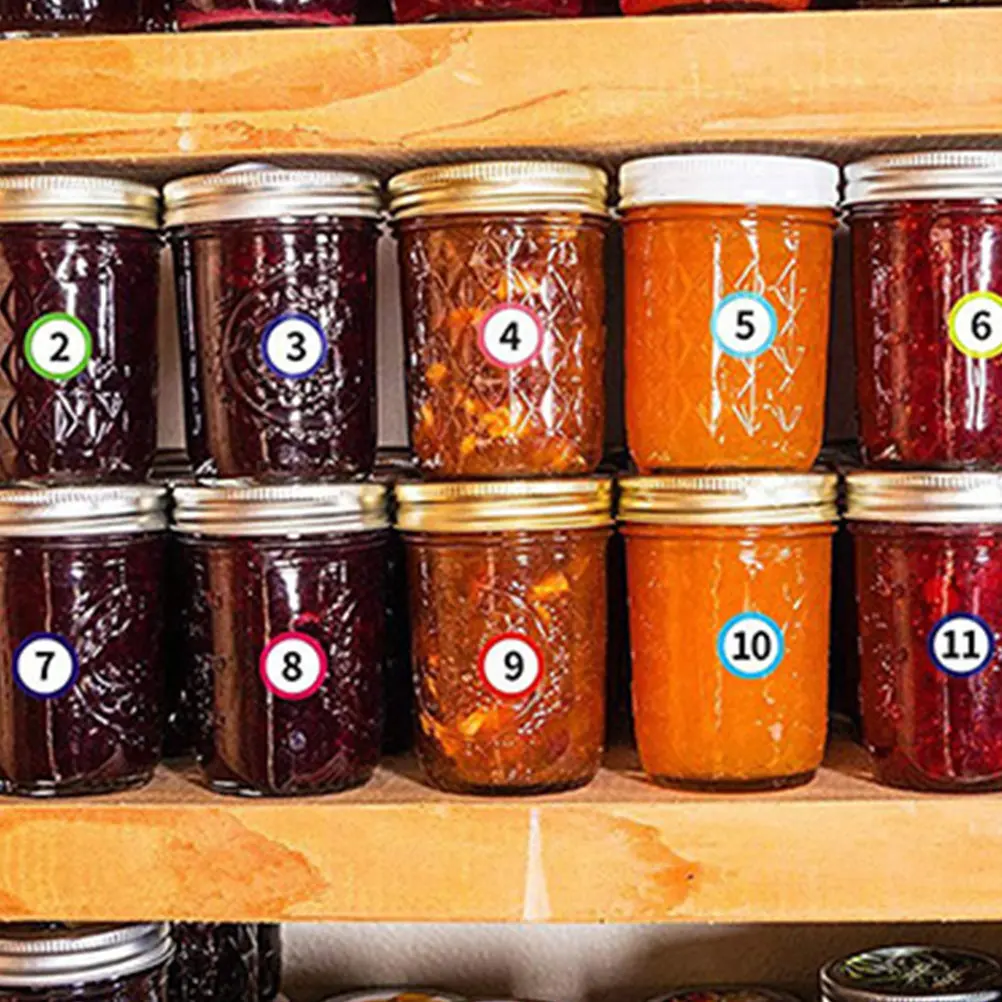 

10 Sheets Round Number Stickers 1 to 40 Self-Adhesive Detachable Paper Labels for Party Favors Wall Windows Doors Clothing