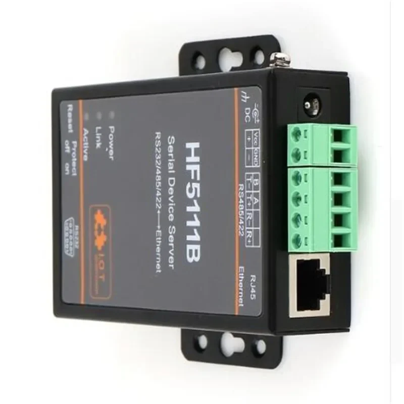 5 ชิ้น/แพ็คอย่างเป็นทางการ 5111B RJ45 RS232/485/422 Serial To Ethernet ฟรี RTOS Serial 1 พอร์ต Server Converter อุปกรณ์อุตสาหกรรม