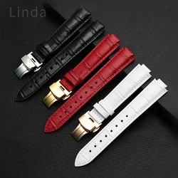 For Louis Vuitton Tambour Series Q1121 Dedicated Watchband Men Women Q114k Genuine Leather Watch Strap for LV Watch Raised Mouth