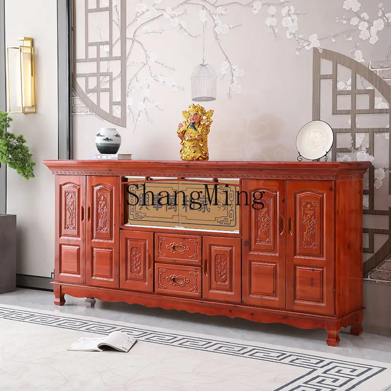 SM  offering table Buddhist platform table household rural God of Wealth central hall offering altar living room incense case