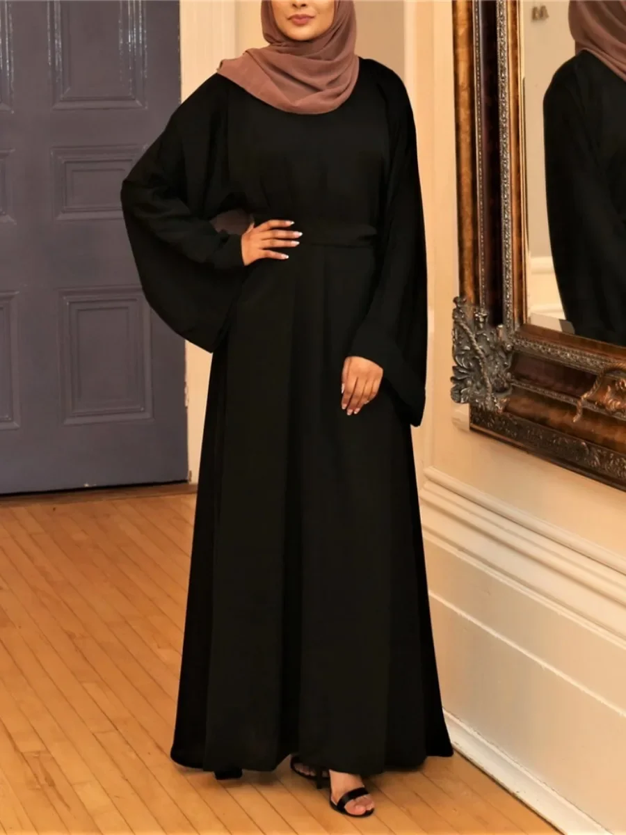 Ramadan eid vestido muçulmano abayas para mulheres mroccan kafan maxi vestidos islâmicos musulman conjuntos djellaba jilbab robe 2024