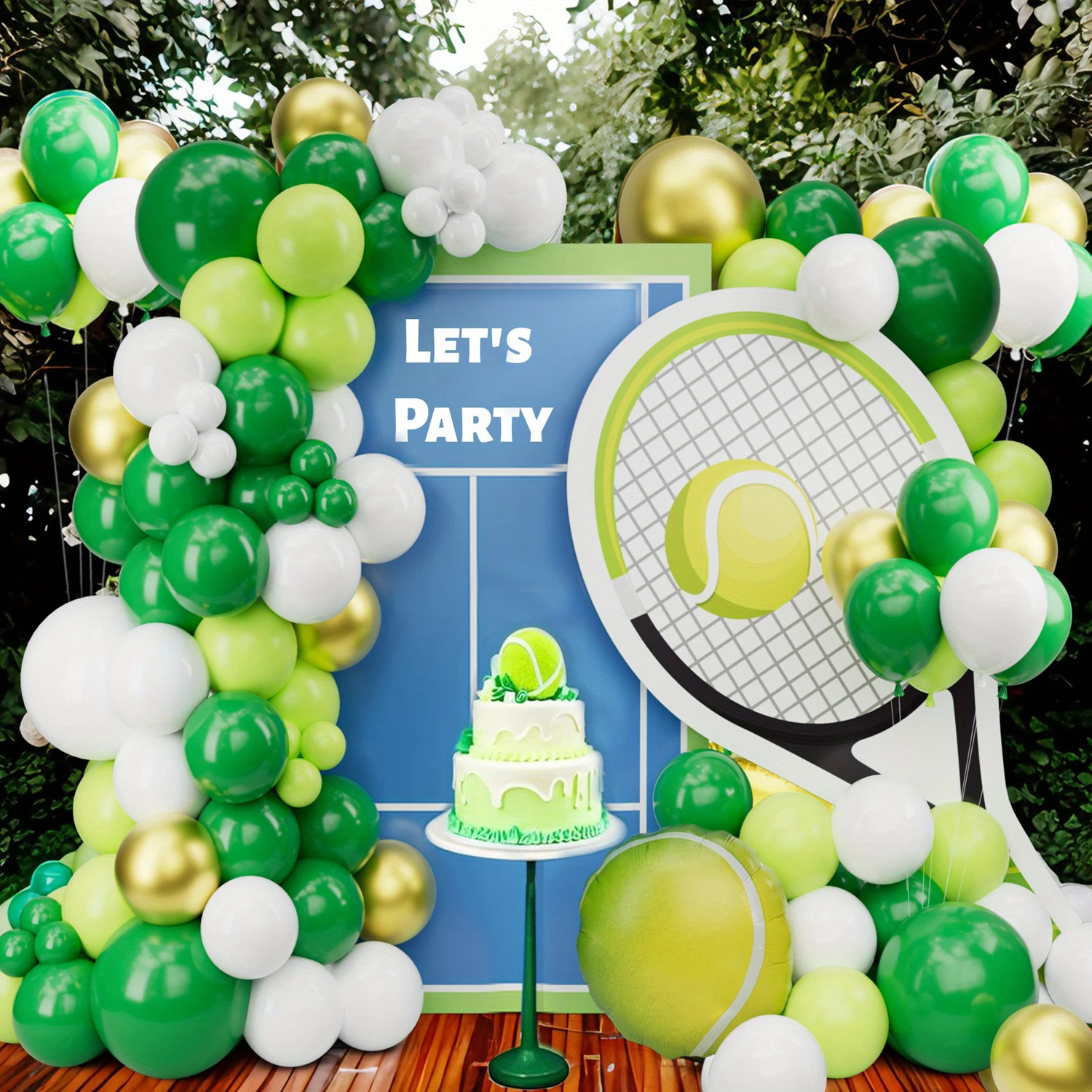 conjunto-de-guirlanda-de-arco-de-balao-de-tenis-verde-branco-e-dourado-para-festa-de-amigos-festa-de-aniversario-festa-esportiva-formatura-festa-de-primavera