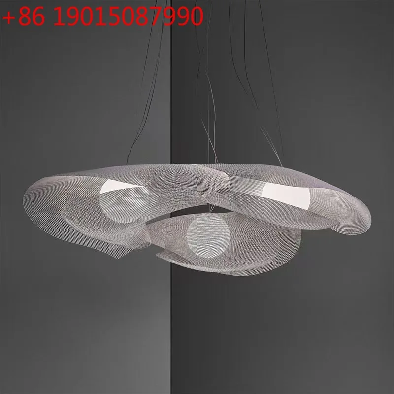 

Скандинавская креативная люстра с облаком для гостиной, столовой, спальни, современное художественное освещение из нержавеющей стали