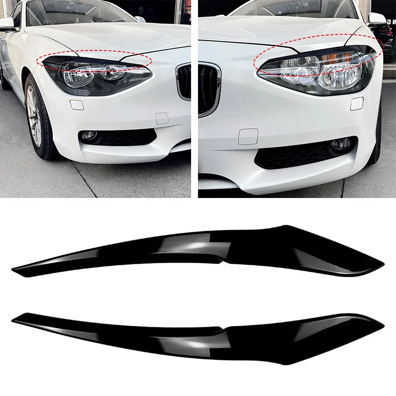 

For BMW 1 Series F20 F21 Standard Pre-facelift 2011 2012 2013 2014 Car Front Headlight Eye Lid Eyebrow Eyelid Cover Trim ABS