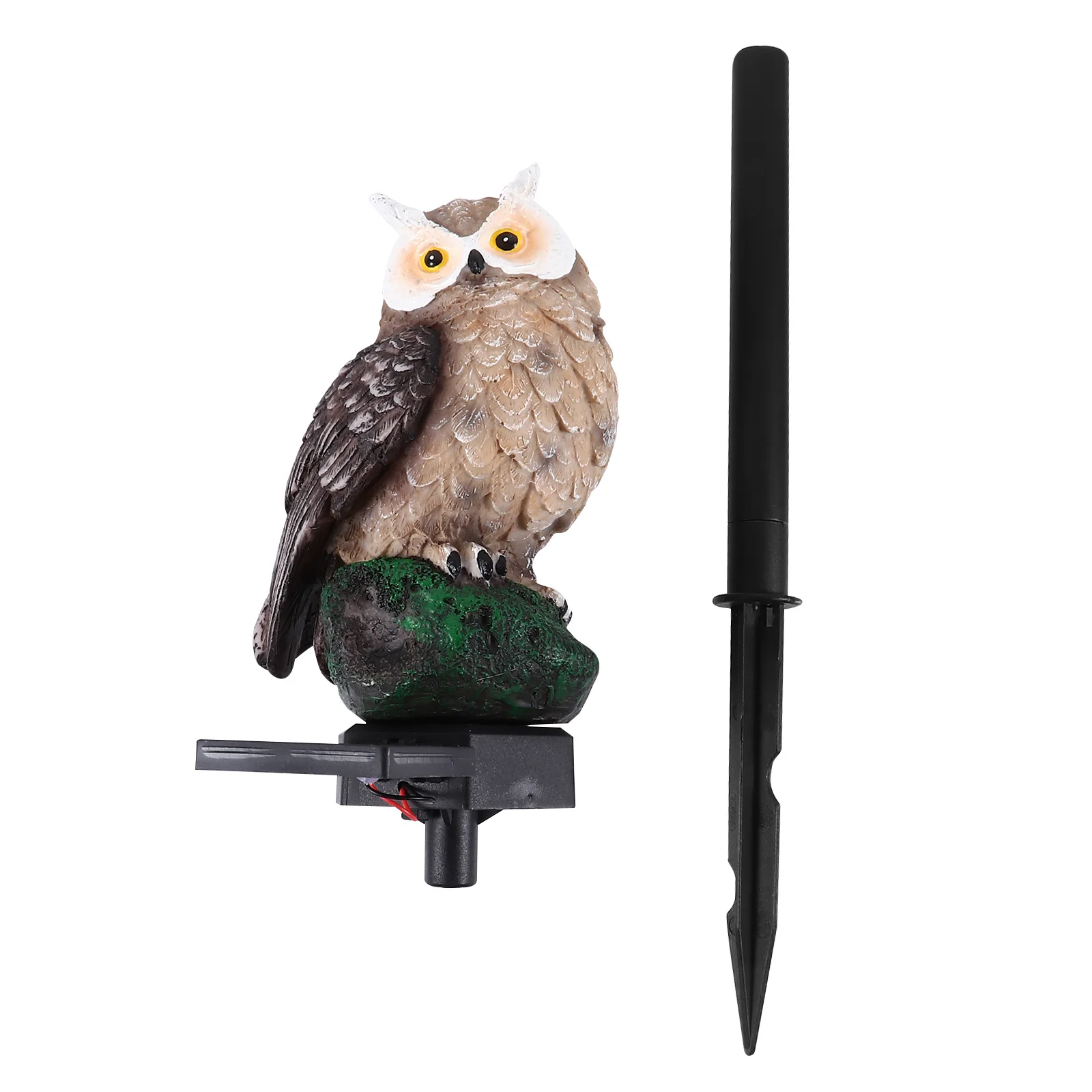 

Solar Owl Landscape Light Waterproof Abs Automatic Night Sensor For Garden Lawn Pathway Outdoor Led Lighting Decor