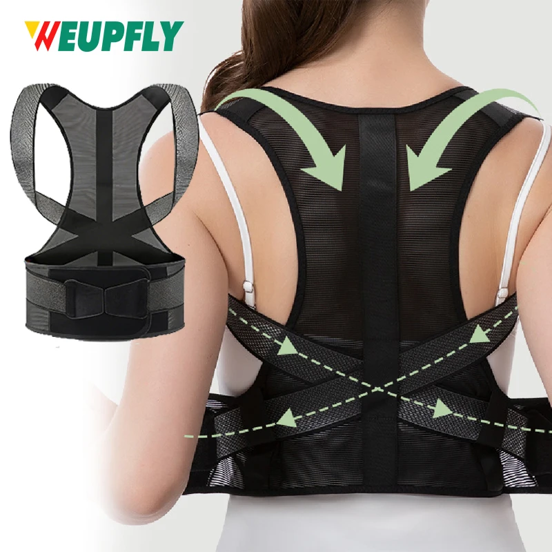 

1PCS Back Brace Posture Corrector for Women and Men, Shoulder Straightener, Adjustable Full Back Support