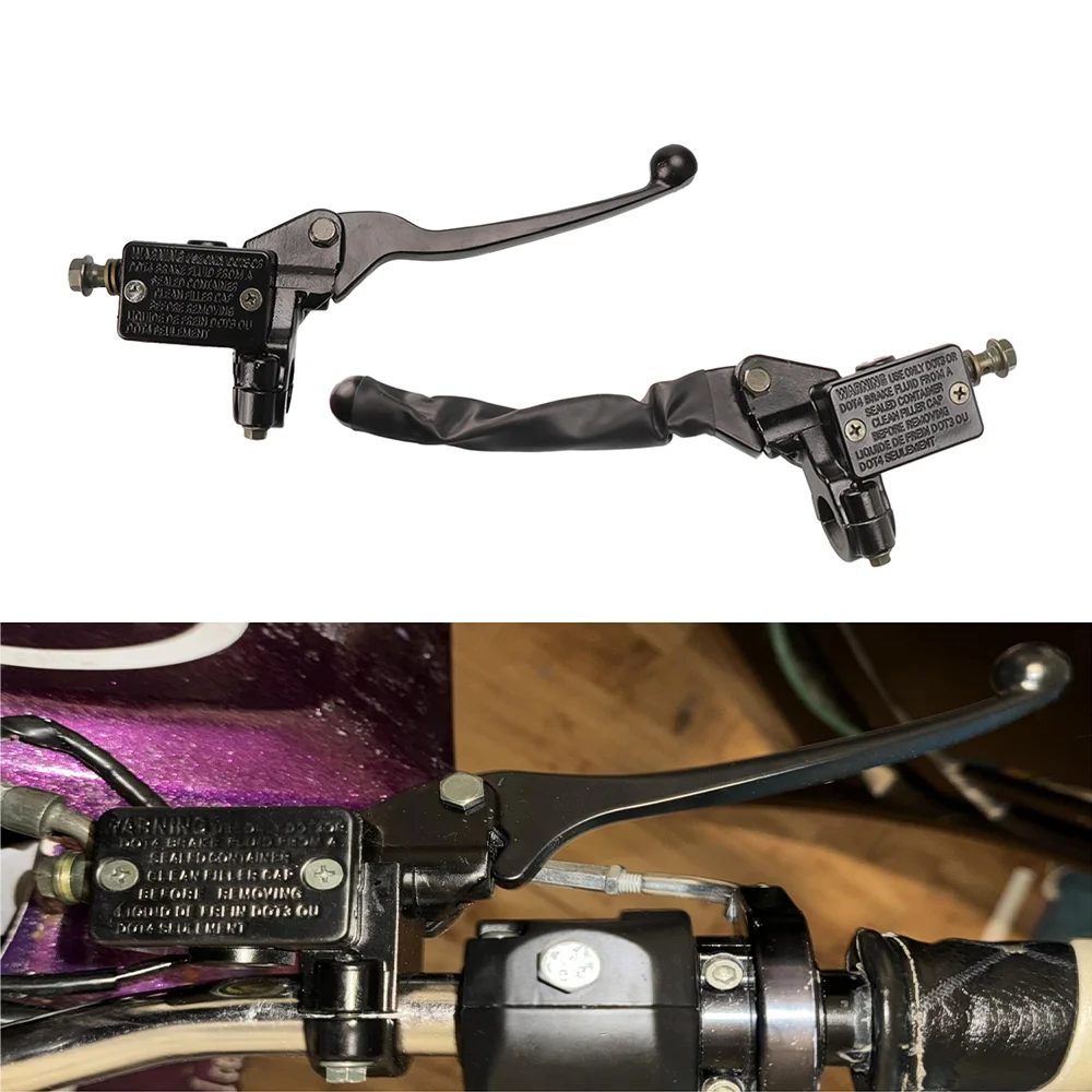 

Motorcycle Cylinder Hydraulic Brake Lever Clutch Lever Pump Left Right For Universal 50cc-250cc Dirt Bike ATV Four-wheel