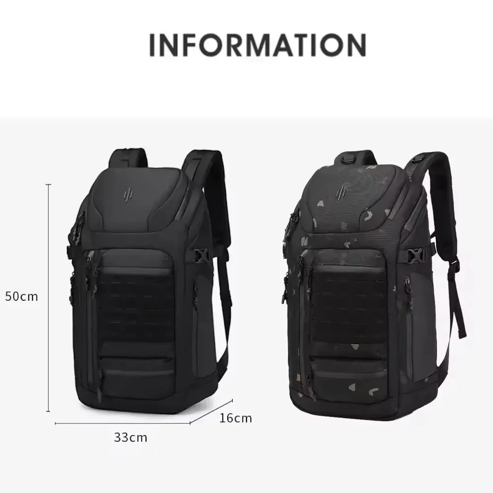 High Quality 17.3 Inch Laptop Backpack For Men 40L Large Capacity Outdoor Travel Backpack College Backpack Business Commute Bag