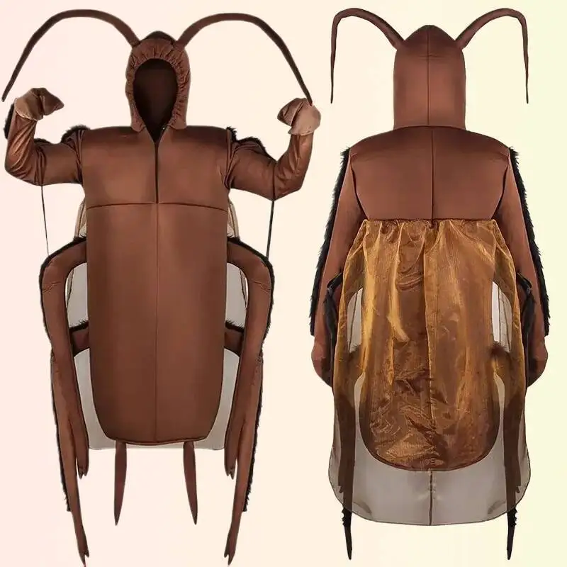 

Cockroach Cosplay Costume Adult Animal Doll Costume Halloween Outfit Poop Play Costume Annual Party Funny Quirky Outfit
