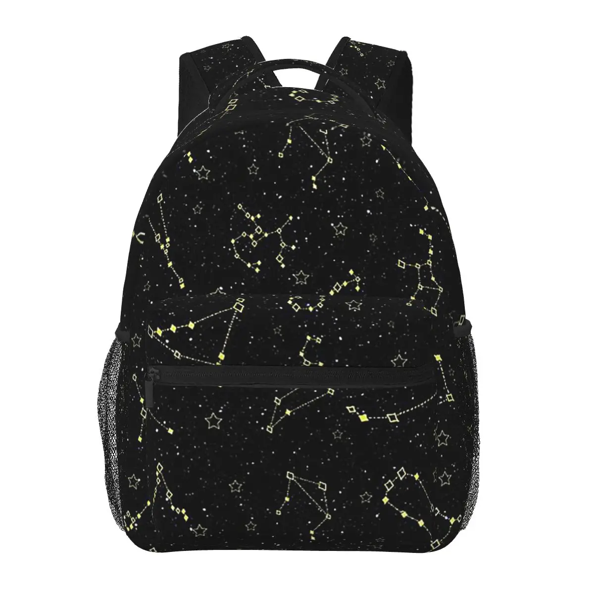 Night Sky Celestial Stars Zodiac Constellations Backpacks Boys Girls Bookbag Students School Bags Travel Rucksack Shoulder Bag