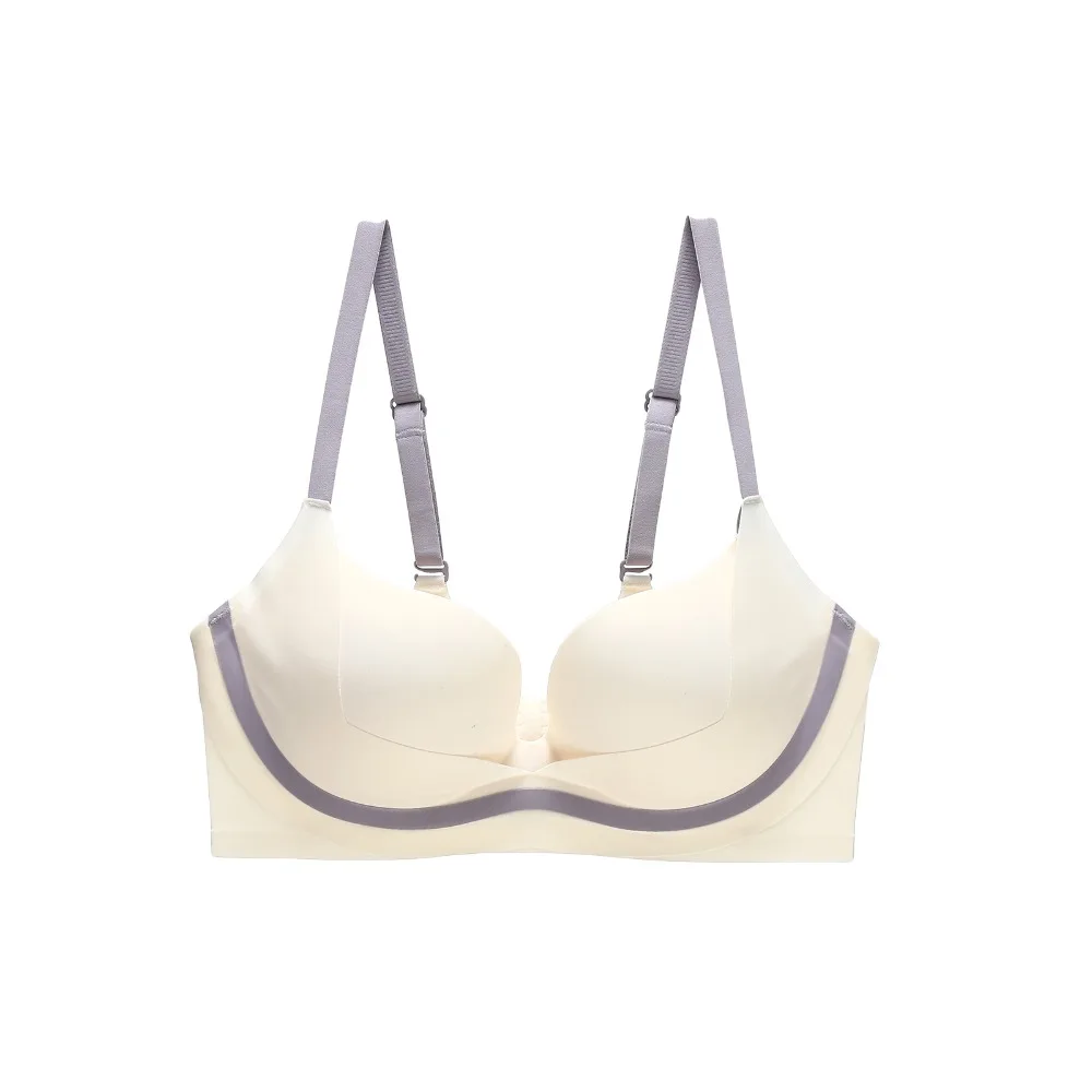 حمالة صدر حلوة ضيقة لاسلكية عميقة على شكل حرف V مضادة للترهل ومضادة للصدمات للنساء ملابس داخلية بدون خياطة ملابس داخلية رياضية #1