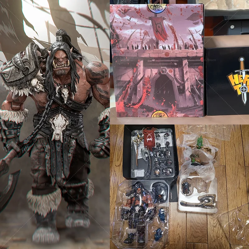 

1/10 Scale Tribal Chief Brown Orc Warrior 9-inch Full Set Action Figure Soldier Collectible Toys Hero toys Height About 21CM