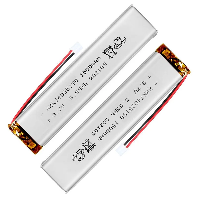 Polymer battery 4025130 wardrobe cabinet sensor light strip LED 4025150/4025180/4025100 battery 3.7v