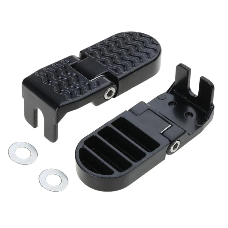 A0KA DEDAL DEDAL NONSLIP ELECTRIC BIKE PET PEG قابلة للطي دواسات مسند الدراجات الخلفية #4