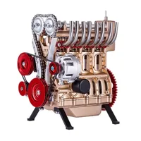 Teching Engine Assembly Kit Full Metal 4 Cylinder Car Engine Building Kit Gift STEM Education Collection - Enginediy