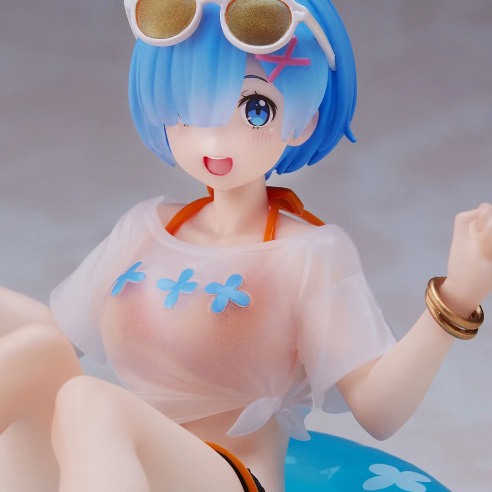 Re:0 anime figura rem figura rem maiô figuras de ação boneca pvc modelo brinquedos adulto ornamento coleção estátua menino menina presentes10cm