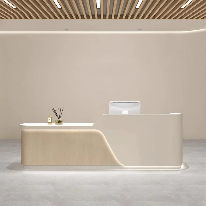 

Customized Reception Desks Beauty Salon Accessories Reception Desk Decorations Escritorio De Recepcion Commercial Furniture