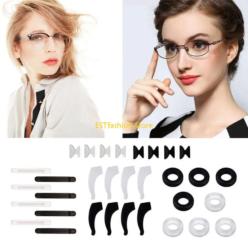 

Y5GC Silione Eyeglasses Temple Retainer Anti-slip Round Comfort Glasses Retainers