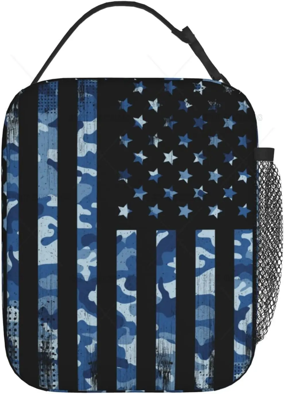 Camouflage American Flag Lunch Bag for Women Men Insulated Lunch Box for Kids Adult Reusable Lunch Tote Bag Cooler Thermal