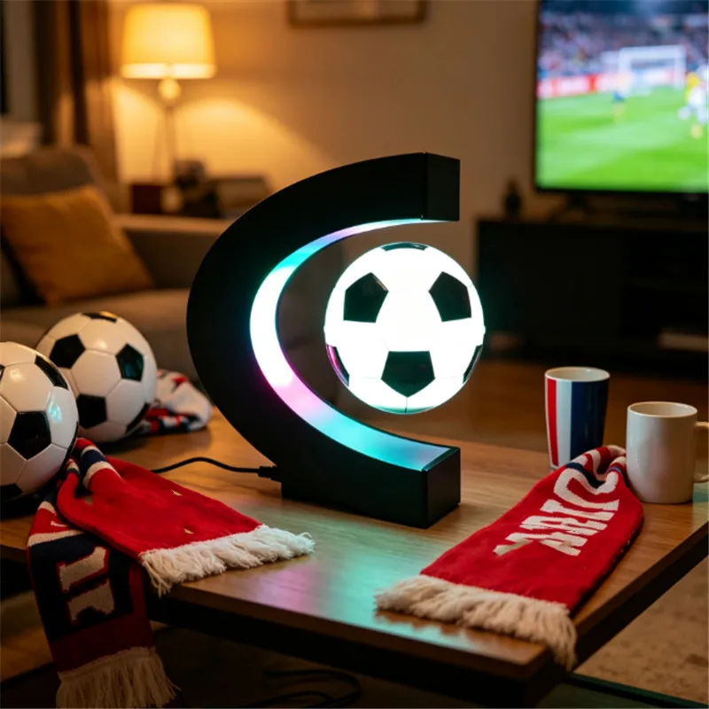 Floating Magnetic Levitation Football Globe Light soccer Lamp Lighting Office Home Decorative Gifts Terrestrial novelty lamps