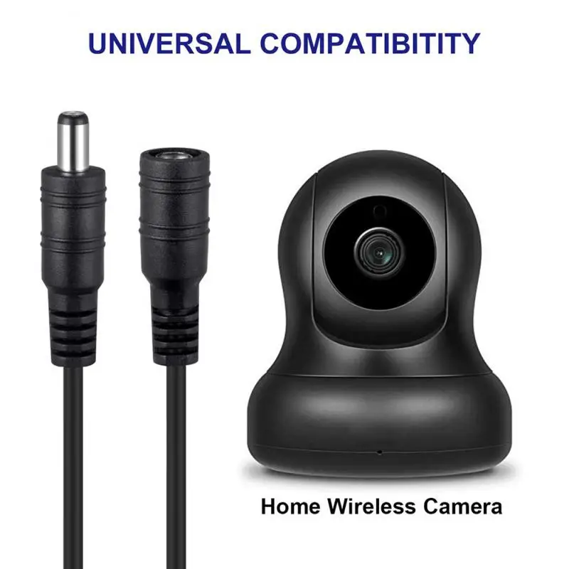 DC 12V Power Extension Cable 5.5*2.1MM Female 1M - 5M To Male Power Cord Wire For CCTV Security Camera LED Strip Home Appliance