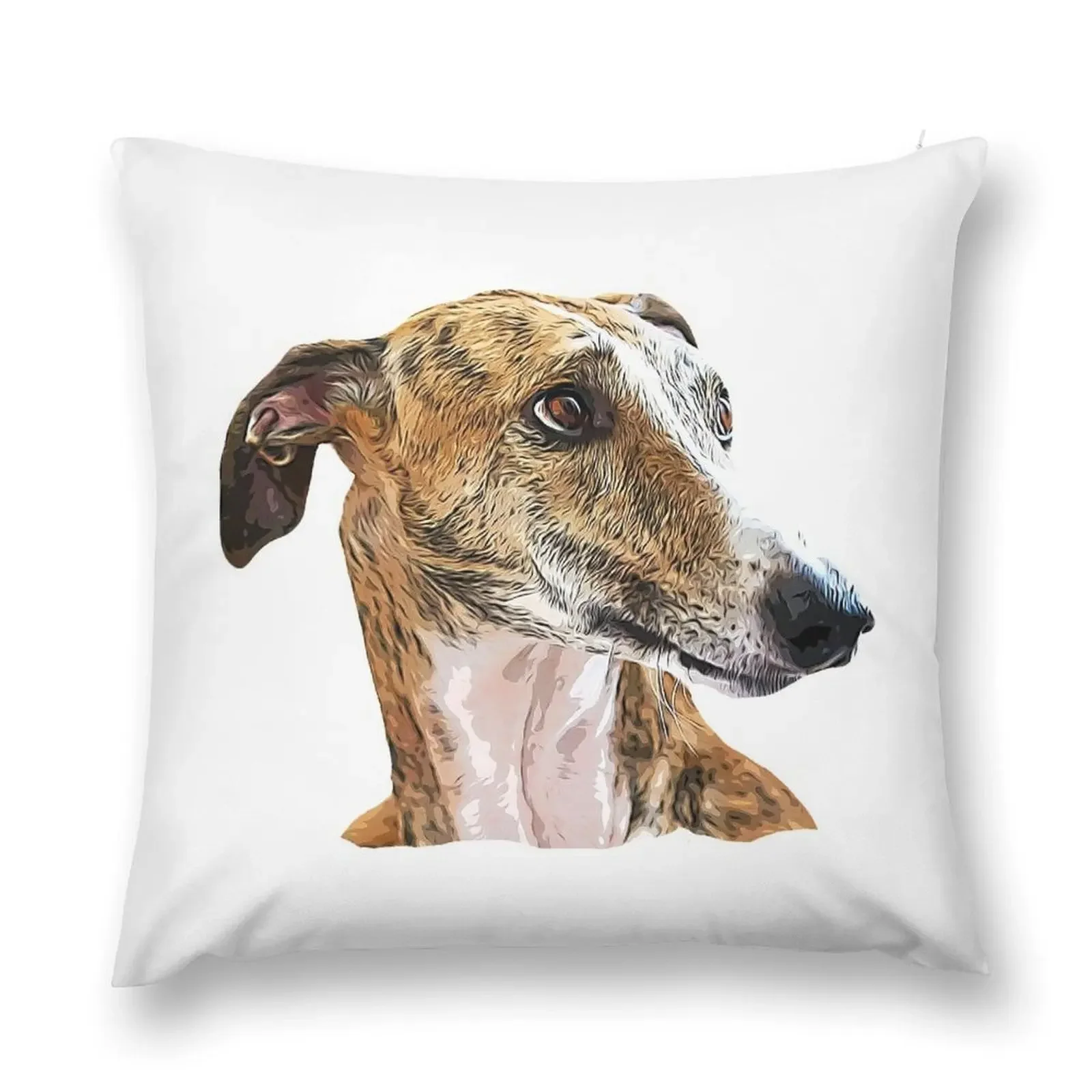 

Greyhound Brindle Beauty Throw Pillow covers for pillows home decor items Luxury Living Room Decorative Cushions pillow