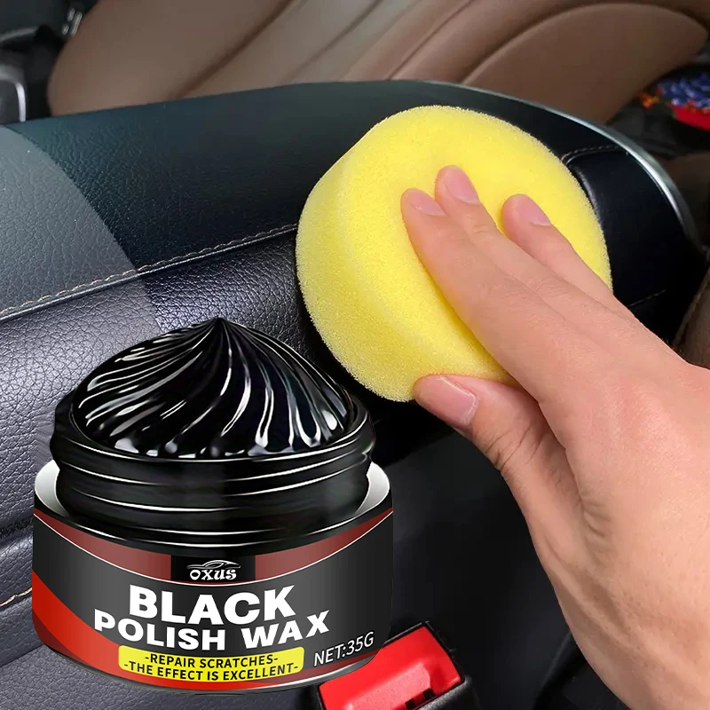 Plastic & Rubber Repair Paste - Black Crystal Polish for Car Scratches, Tire Shine & Interior Renewal, Anti-Aging & Fade Re